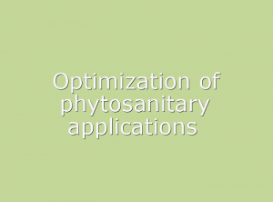 Optimisation des applications phytosanitaires